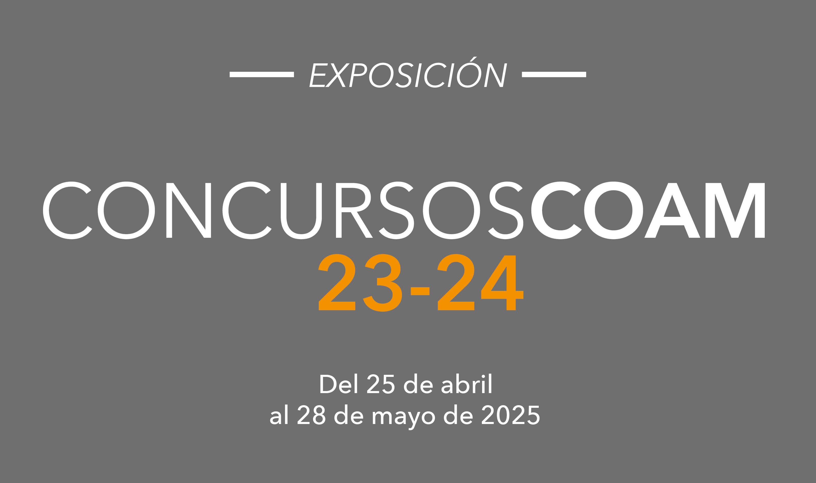 Exposición: ConcursosCOAM 23-24